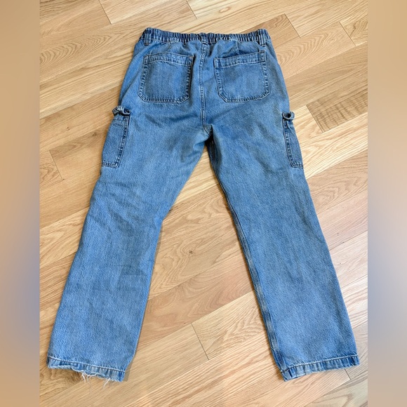 Aeropostale 90s Baggy Cargo Jeans | Size Large | Relaxed Fit Denim - Picture 2 of 4